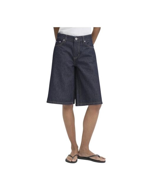 Denim Shorts Ichi de color Blue