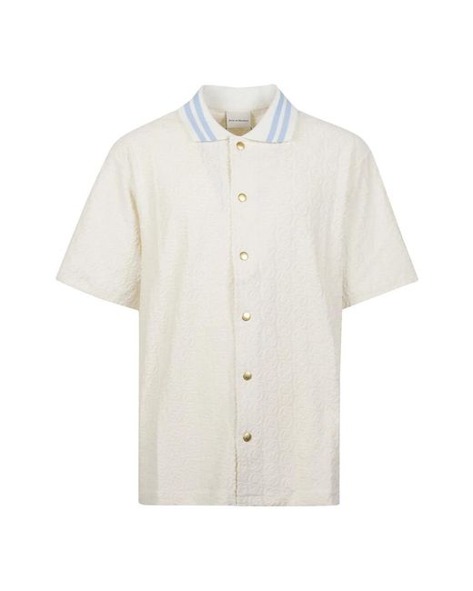 Drole de Monsieur White Short Sleeve Shirts for men