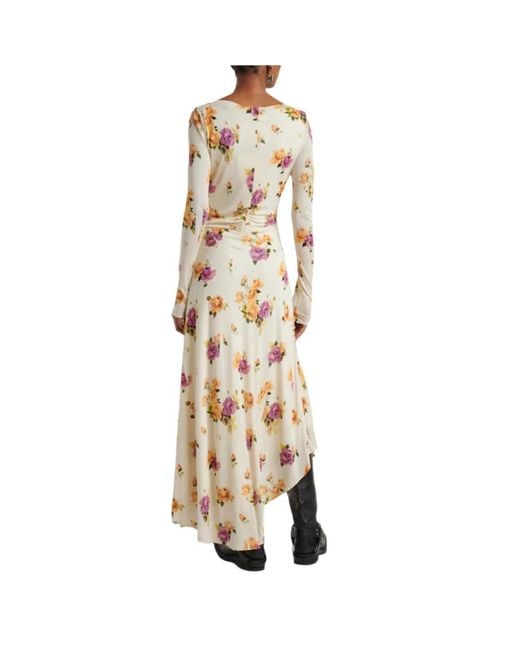 Maxi Dresses Acne de color Metallic