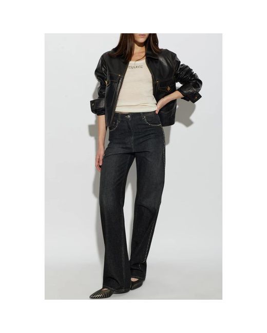 Versace Nappa Blouson in het Black