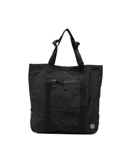 Stone Island Black "Bum Bag" Tote Bag for men