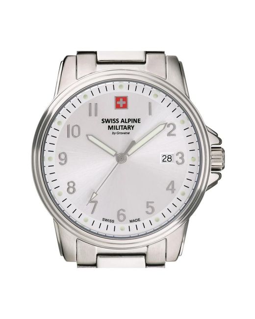 Swiss Alpine Military Metallic Watches for men