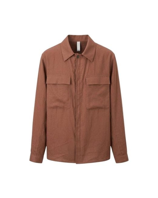 Hevò Brown Casual Shirts for men