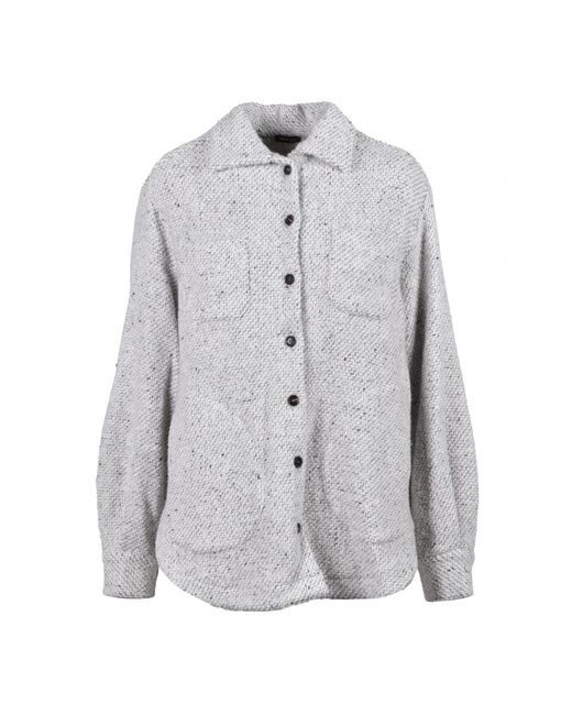 Camicia di cashmere e seta di Kiton in Gray