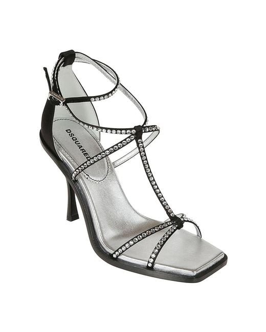 DSquared² Metallic High Heel Sandals