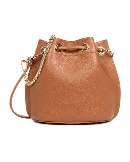 Lancaster Brown Bucket Bags