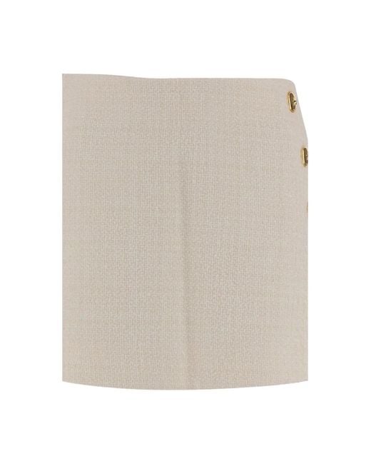 Pinko Short Skirts in het Natural