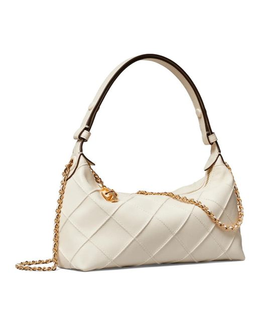 Tory Burch Natural Shoulder Bags