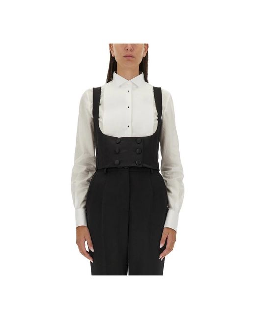 Dolce & Gabbana Black Vests
