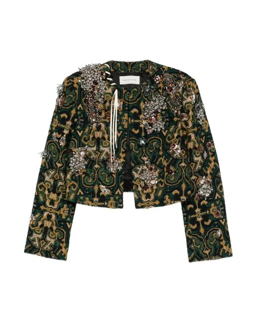 Dries Van Noten Kort Jasje in het Green
