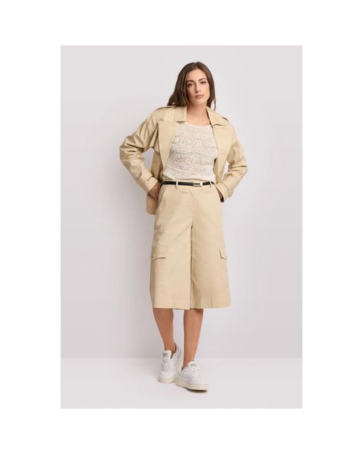 Kocca Korte Broeken ,Cargo Bermuda Shorts in het Natural