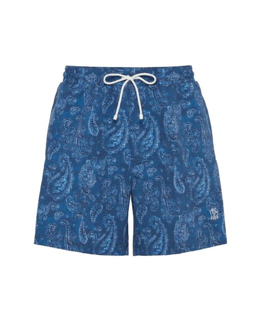 Brunello Cucinelli Blue Beachwear for men