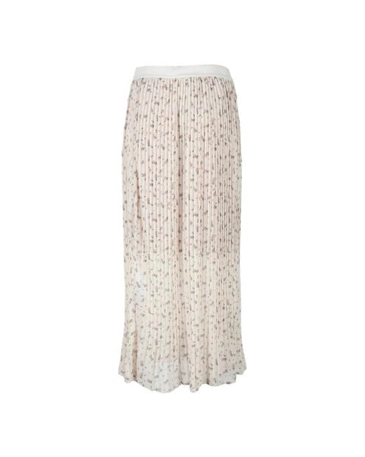 Semicouture Natural Maxi Skirts