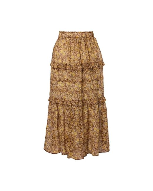 Isabel Marant Rokken ,Bruin ,Katoen Volomia Skirt in het Brown