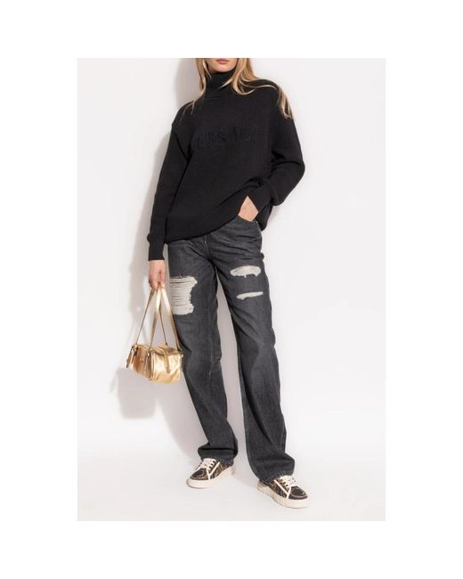 Turtlenecks Versace de color Black