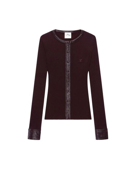 Cardigans Courreges en coloris Purple