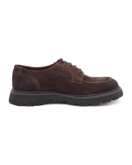Doucal's Brown Laced Shoes for men