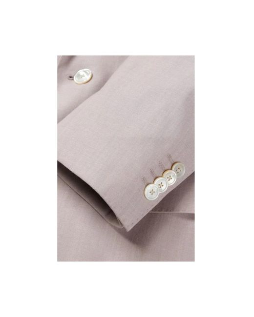 Boss Pink Single Breasted Suits for men