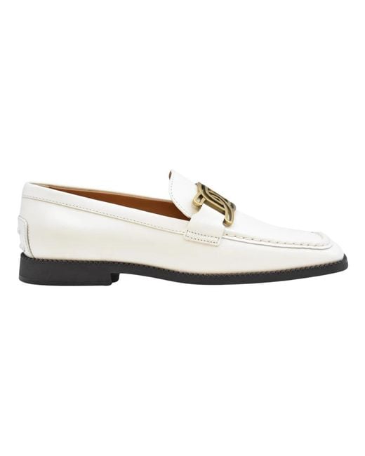 Tod's White Loafers