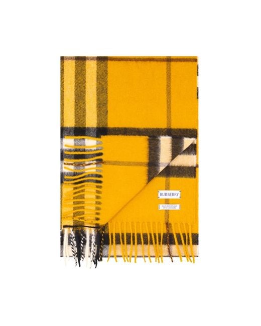 Burberry Yellow Winter Scarves