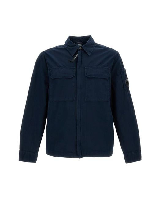 C P Company Blue Light Jackets for men