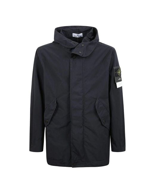 Stone Island Blue Light Jackets for men