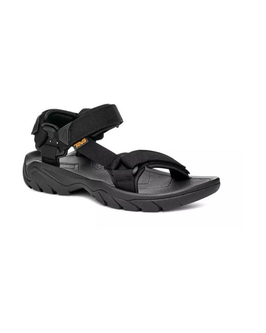 Flat Sandals Teva pour homme en coloris Black
