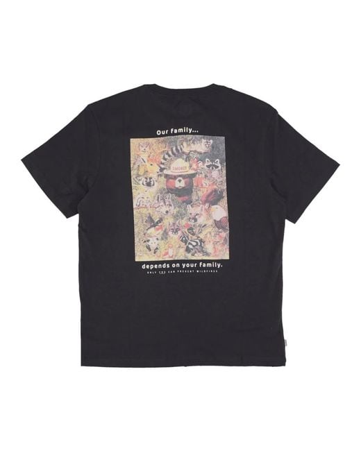 T-Shirts Element de hombre de color Black
