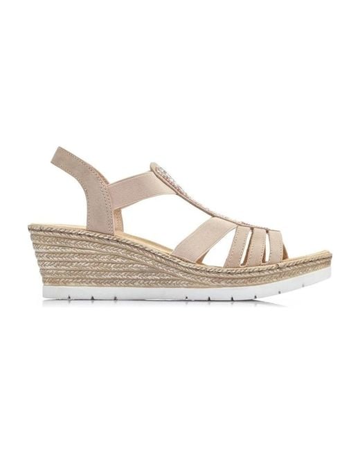 Rieker Metallic Wedges