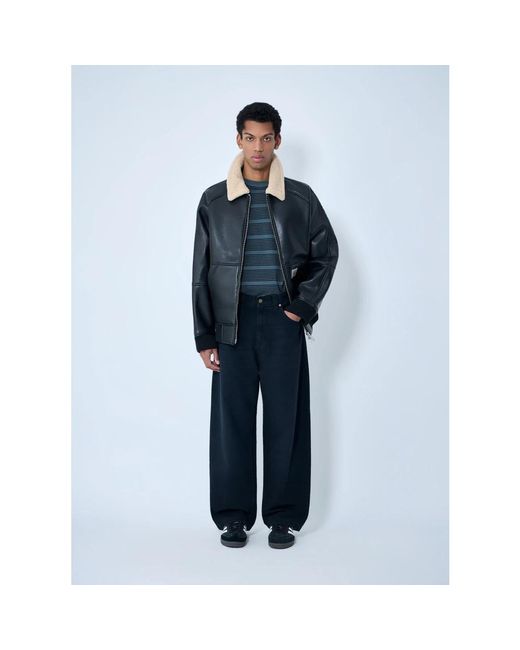 Carhartt Jassen ,Zwart ,Leer Shepton Jacket in het Blue voor heren