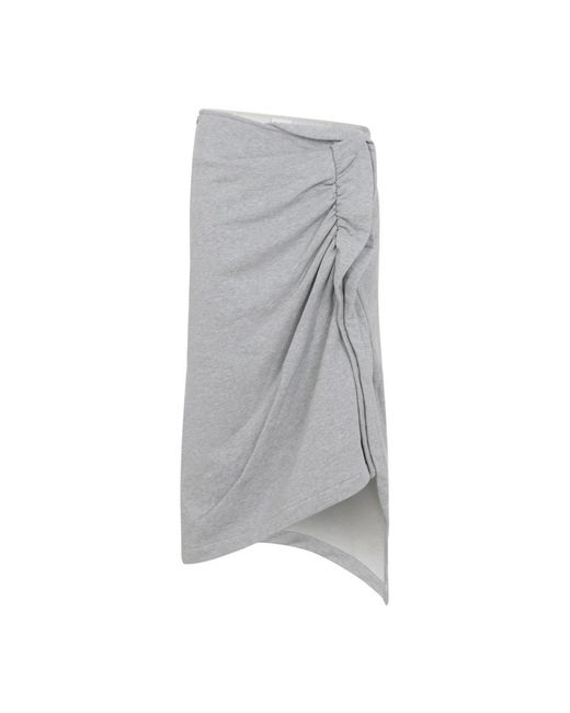 Dries Van Noten Gray Midi Skirts