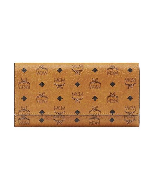 MCM Compacte Portemonnee in het Brown