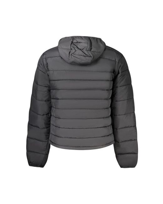 Napapijri Jassen ,Zwart ,Polyamide Hooded Jacket in het Gray voor heren