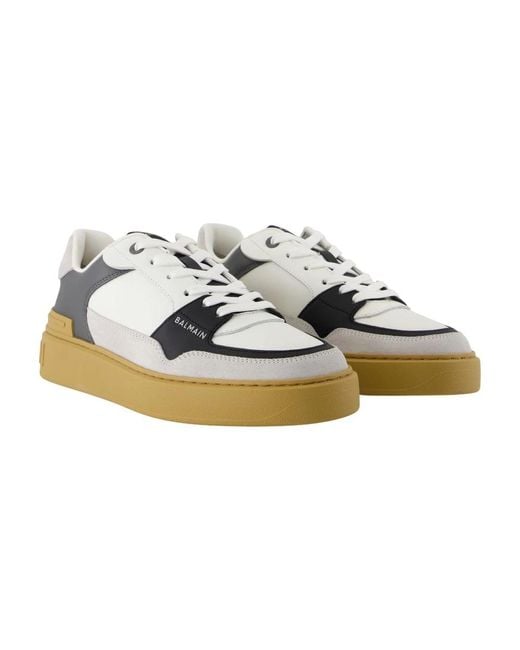 Balmain Gray Sneakers for men