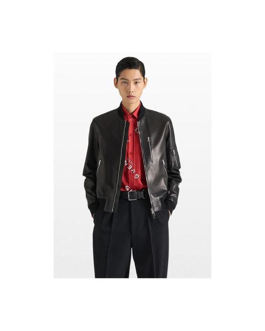 Givenchy Leren Jassen in het Black voor heren