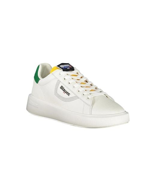 Blauer White Sneakers for men