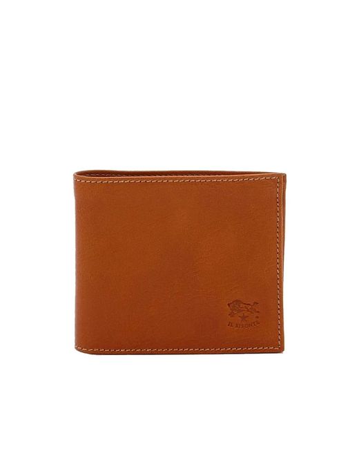 Il Bisonte Accessoires ,Leer Leren Bi-Fold Portemonnee in het Brown voor heren