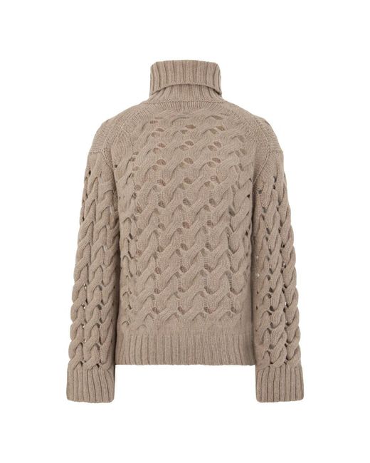P.A.R.O.S.H. Pullover Met Hoge Hals in het Brown