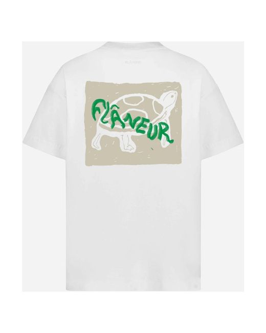 flâneur White T-Shirts for men