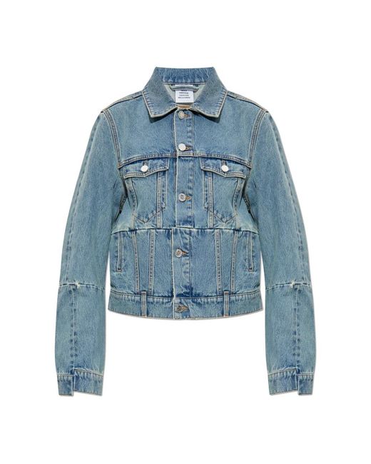 Vetements Denim Jas in het Blue