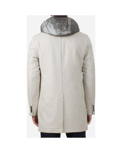 Single-Breasted Coats Heskimo de hombre de color Gray