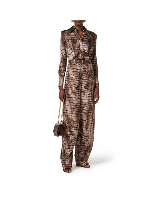 Elisabetta Franchi Brown Shirts