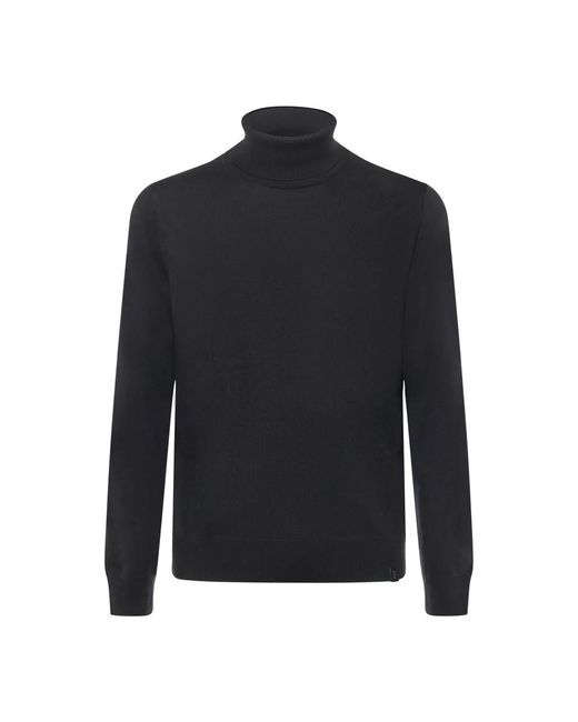 Fay Truien & Vesten ,Zwart ,Wol Turtleneck Trui in het Black voor heren