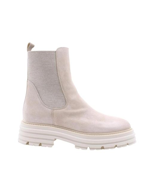Alpe Gray Chelsea Boots