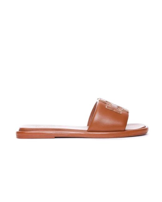 Tory Burch Slippers in het Brown