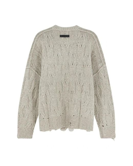 Round-Neck Knitwear Represent de hombre de color Gray