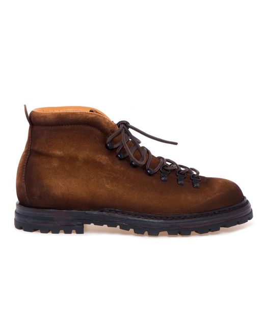 Officine Creative Brown Lace-Up Boots for men