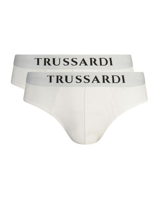 Trussardi Basic Slip 2-Pack in het White voor heren