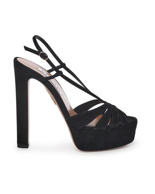 Aquazzura Black High Heel Sandals