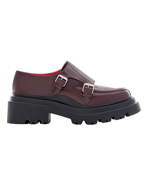 Plan C Loafer Met Gespen in het Red